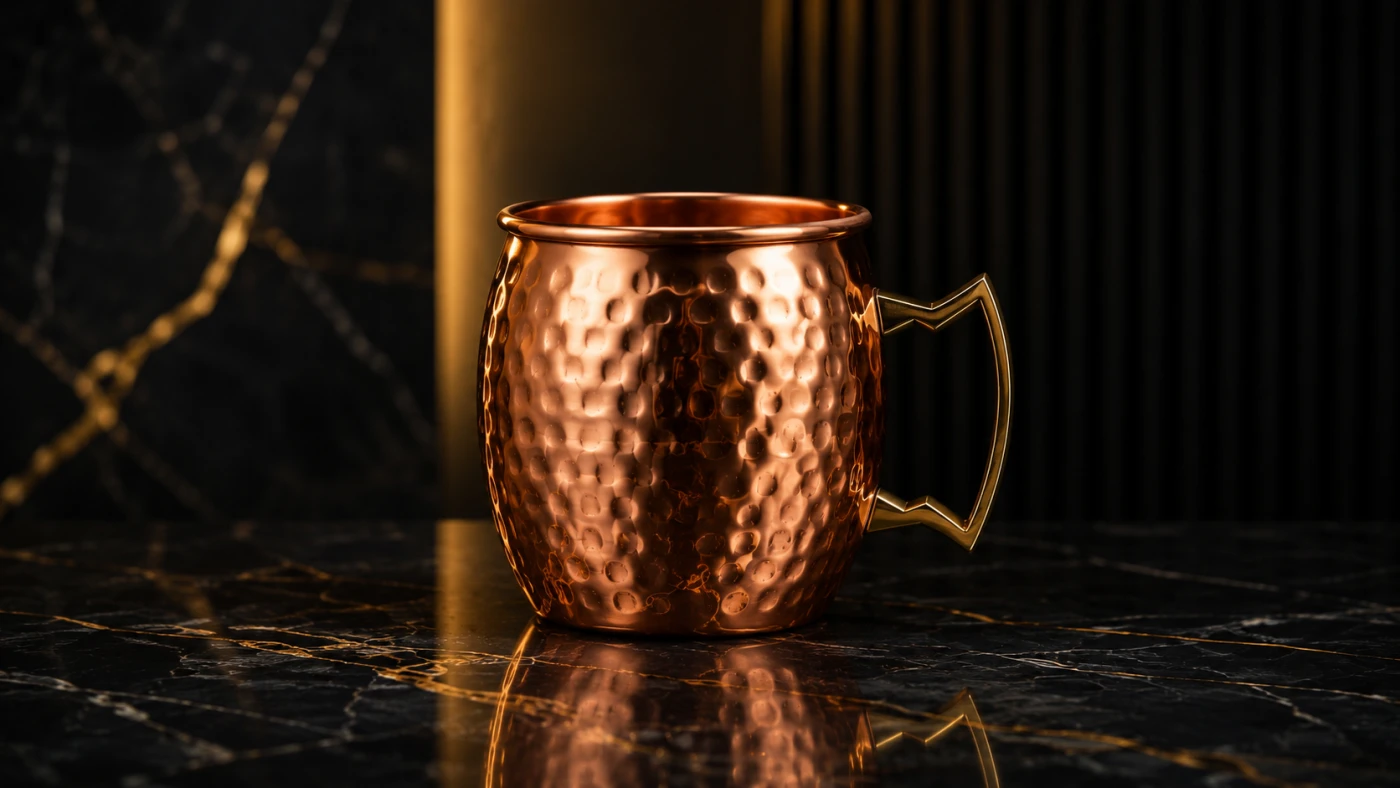 Tazza di rame del Moscow Mule con manico